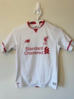 New Balance White and Red Athletic Jersey